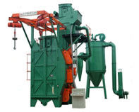 Rust Removal Automatic Sandblasting Machine For The Bigger Size Workpiece